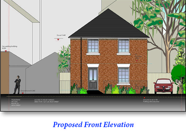 Lot: 101 - FREEHOLD INVESTMENT WITH PLANNING FOR DETACHED HOUSE TO THE REAR - 